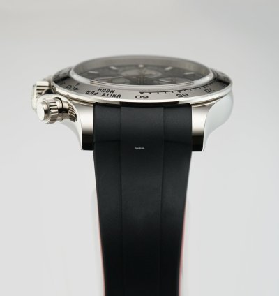 Rolex Daytona 40mm 18k White Gold Black Dial Caliber 4131 With Rubberb