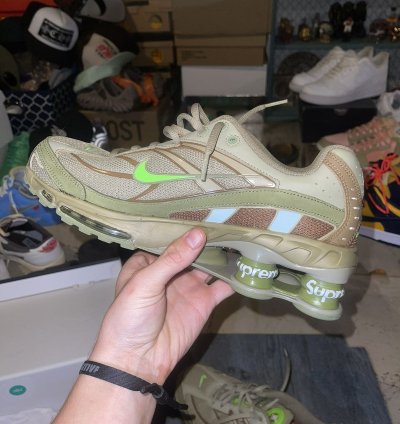 Supreme Nike Shox Olive