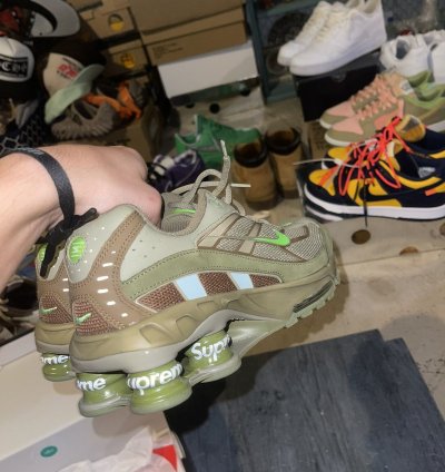 Supreme Nike Shox Olive