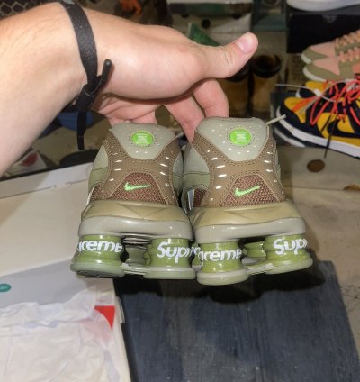 Supreme Nike Shox Olive