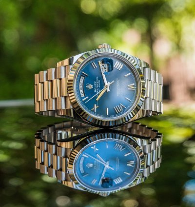 Rolex Day-date 40 june 2023 White Gold - Blue Dial