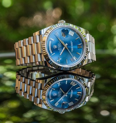 Rolex Day-date 40 june 2023 White Gold - Blue Dial