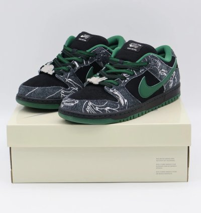 There Skateboards Nike Sb Dunk Low Pro Anthracite And Gorge Hf7743-001