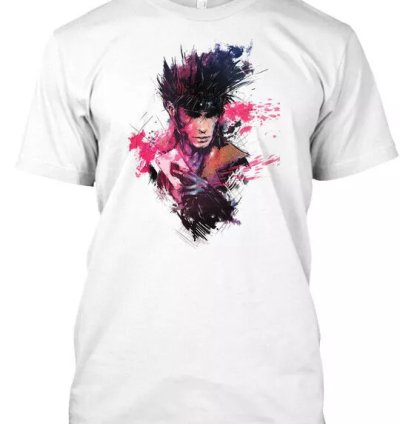 Gambit Splatter T-shirt Made In The Usa Size S To 5xl