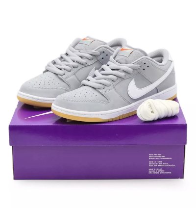 Dv5464-001 Nike Sb Dunk Low Orange Label Grey Gum Cool Wolf Gray Light