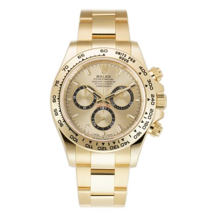 Rolex Daytona 40mm 18k Yellow Gold Golden Champagne Dial Cal 4131