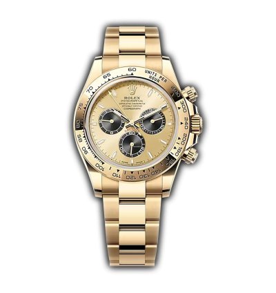 Rolex Daytona 40mm 18k Yellow Gold Golden Dial Pikachu On Bracelet New Caliber 4131