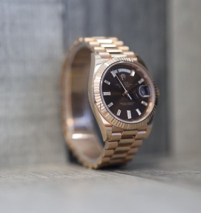 Rolex Day-date 40 2021 Day-date 40 Chocolate Baguette Dial 228235