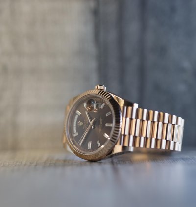 Rolex Day-date 40 2021 Day-date 40 Chocolate Baguette Dial 228235