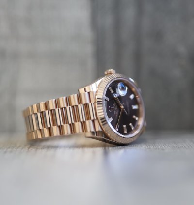 Rolex Day-date 40 2021 Day-date 40 Chocolate Baguette Dial 228235