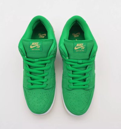 Nike Sb Dunk Low Pro St Patricks Day Shamrock Lucky Green Bq6817-303