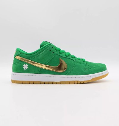 Nike Sb Dunk Low Pro St Patricks Day Shamrock Lucky Green Bq6817-303