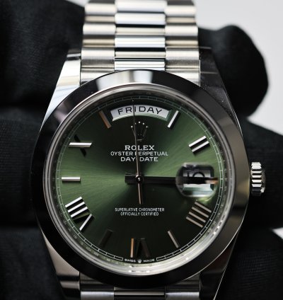 Rolex Day-date 40 2021 Olive Dial Unworn 228206