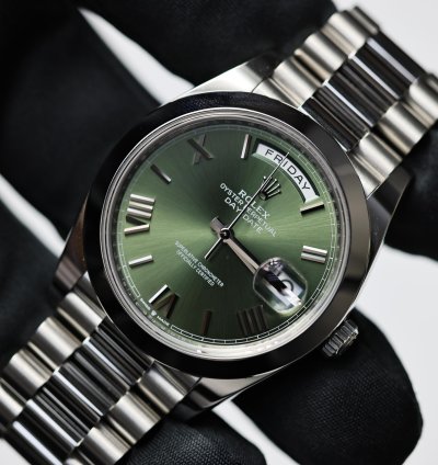 Rolex Day-date 40 2021 Olive Dial Unworn 228206