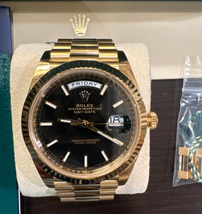 Rolex Day-date 40 2021 Rolex Day Date Yellow Gold President 40mm Unworn Box Pa