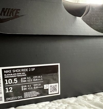 Supreme Nike Shox Ride 2 Sp Black 10 5