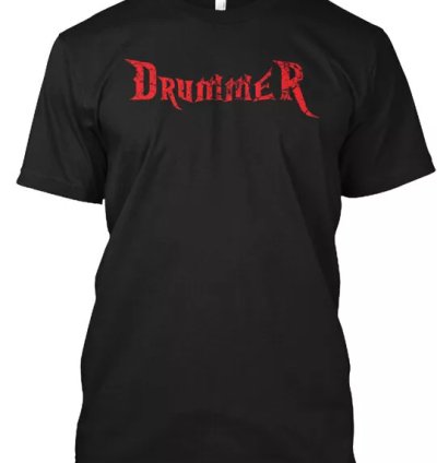 Drummer Tee T-shirt Made In The Usa Size S To 5xl