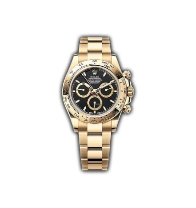 Rolex Daytona 40mm 18kt Yellow Gold Black Dial On Gold Bracelet New Caliber 4131
