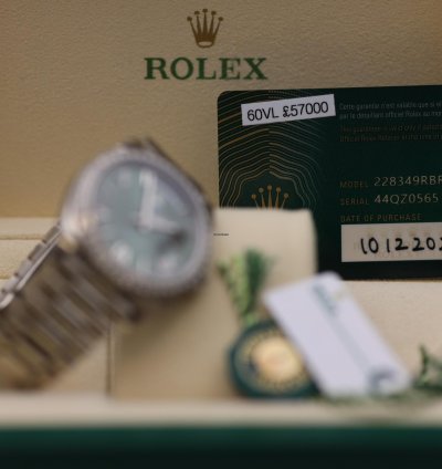 Rolex Day-date 40 2022 Day-date 40mm Olive Green Dial White Gold 228349rbr