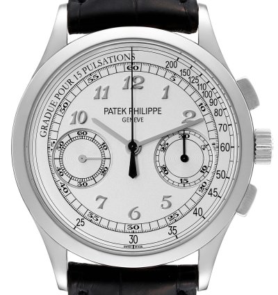 Patek Philippe Chronograph Complications Chronograph White Gold Mens Watch 5170g
