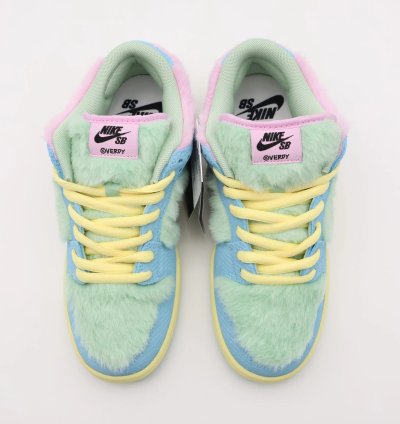 Fn6040-400 Verdy Nike Sb Dunk Low Pro Visty Blue Gaze And Enamel Green