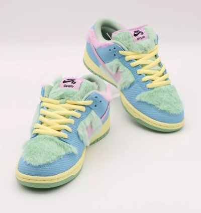 Fn6040-400 Verdy Nike Sb Dunk Low Pro Visty Blue Gaze And Enamel Green