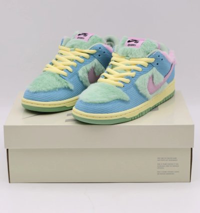 Fn6040-400 Verdy Nike Sb Dunk Low Pro Visty Blue Gaze And Enamel Green