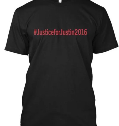 Justice For Justin T-shirt Made In The Usa Size S To 5xl