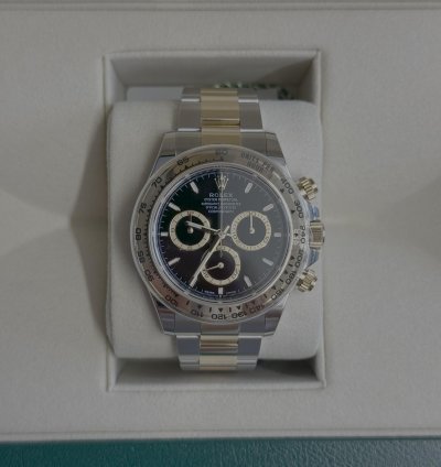 Rolex Daytona 40mm Black Dial Ungetragen Neu 12 24 Original Pap Box