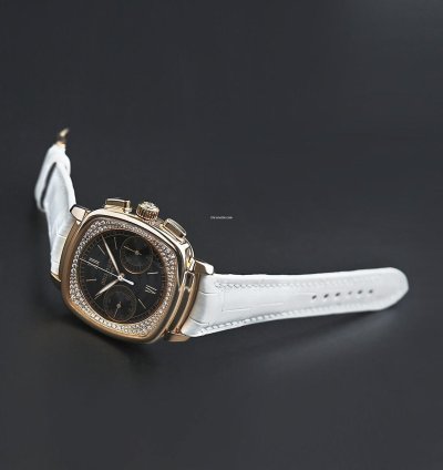 Patek Philippe Chronograph Complications Manual Winding Rose Gold Chronograph Black 35 39mm Box Papers 7071r-010