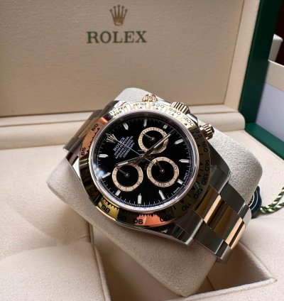 Rolex Daytona 40mm Black Dial Ungetragen Neu 12 24 Original Pap Box