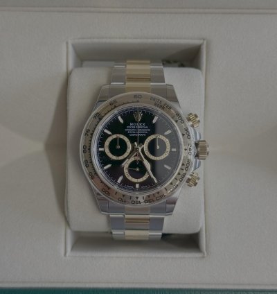 Rolex Daytona 40mm Black Dial Ungetragen Neu 12 24 Original Pap Box
