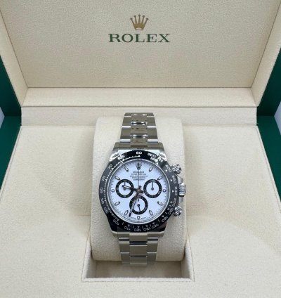 Rolex Daytona 40mm Ceramic Bezel White Dial 116500ln 2023 New