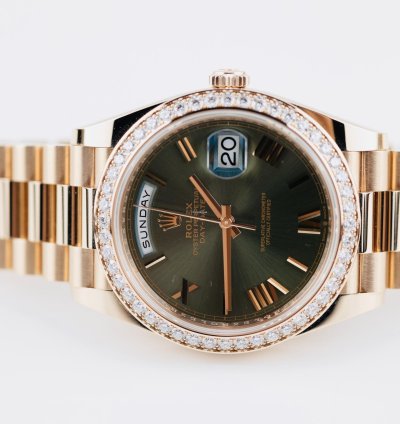 Rolex Day-date 40 2023 Day Date 40 Rbr Rose Gold Olive 228345rbr