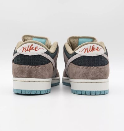 Fz3129-200 Nike Sb Dunk Low Pro Big Money Savings Brown White Grey Aqua