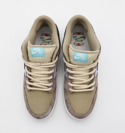 Fz3129-200 Nike Sb Dunk Low Pro Big Money Savings Brown White Grey Aqua