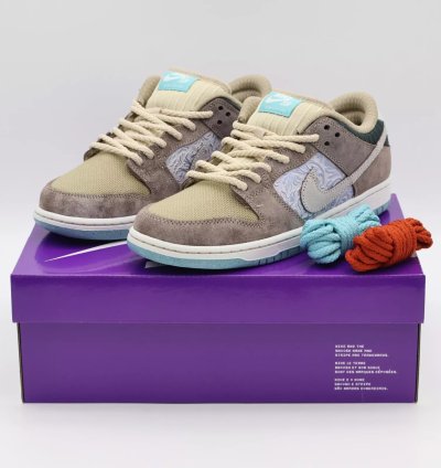 Fz3129-200 Nike Sb Dunk Low Pro Big Money Savings Brown White Grey Aqua