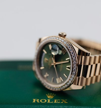 Rolex Day-date 40 2023 Day Date 40 Rbr Rose Gold Olive Anniversary Dial 228345rbr