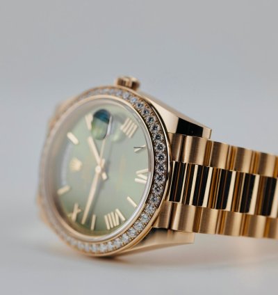 Rolex Day-date 40 2023 Day Date 40 Rbr Rose Gold Olive Anniversary Dial 228345rbr