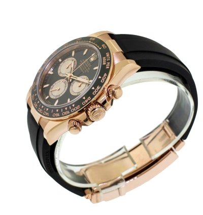 Rolex Daytona 40mm Everose Gold Black Dial Black Bezel 126515