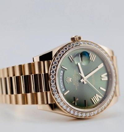 Rolex Day-date 40 2023 Day Date 40 Rbr Rose Gold Olive Anniversary Dial 228345rbr