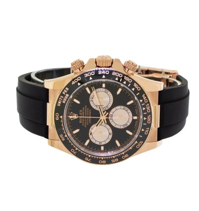 Rolex Daytona 40mm Everose Gold Black Dial Black Bezel 126515