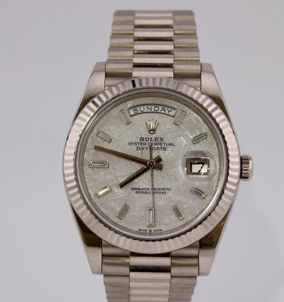 Rolex Day-date 40 2023 Day Date 40 White Gold Meteorite 228239