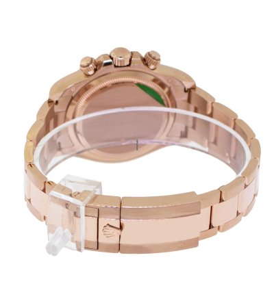 Rolex Daytona 40mm Everose Gold Black Dial Gold Bezel 126505