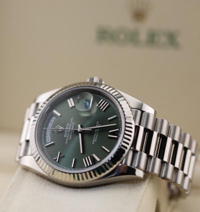 Rolex Day-date 40 2023 Day Date 40 White Gold Olive 228239
