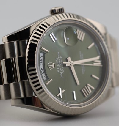 Rolex Day-date 40 2023 Day Date 40 White Gold Olive 228239