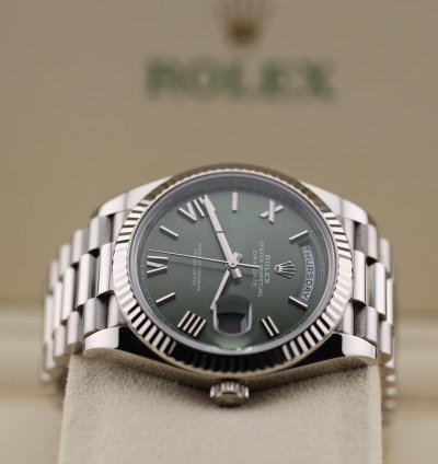 Rolex Day-date 40 2023 Day Date 40 White Gold Olive 228239