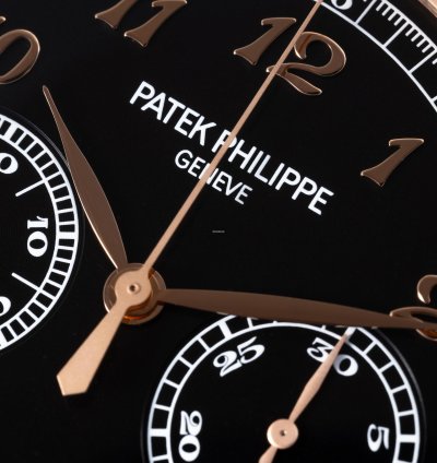 Patek Philippe Chronograph In Rose Gold With Black Dial And Breguet Numerals