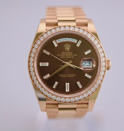 Rolex Day-date 40 2023 Day-date 40 Rbr Chocolate Baguette Dial 228345rbr