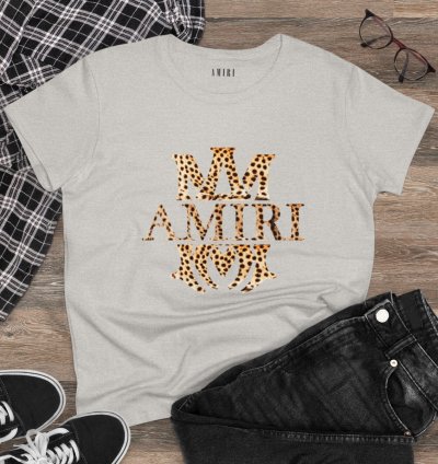 Amiri Ma Logo Womens Shirt Softstyle Ash Tee S To 2xl
